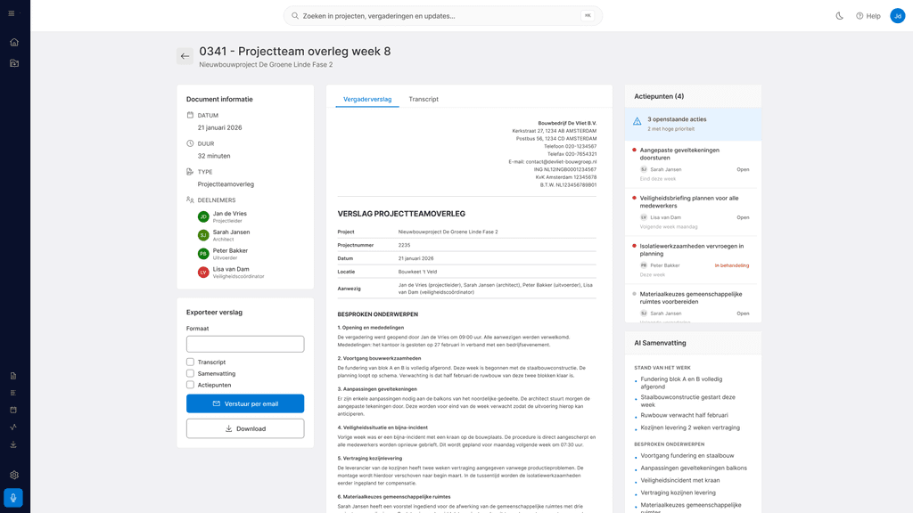 Project Meeting Module