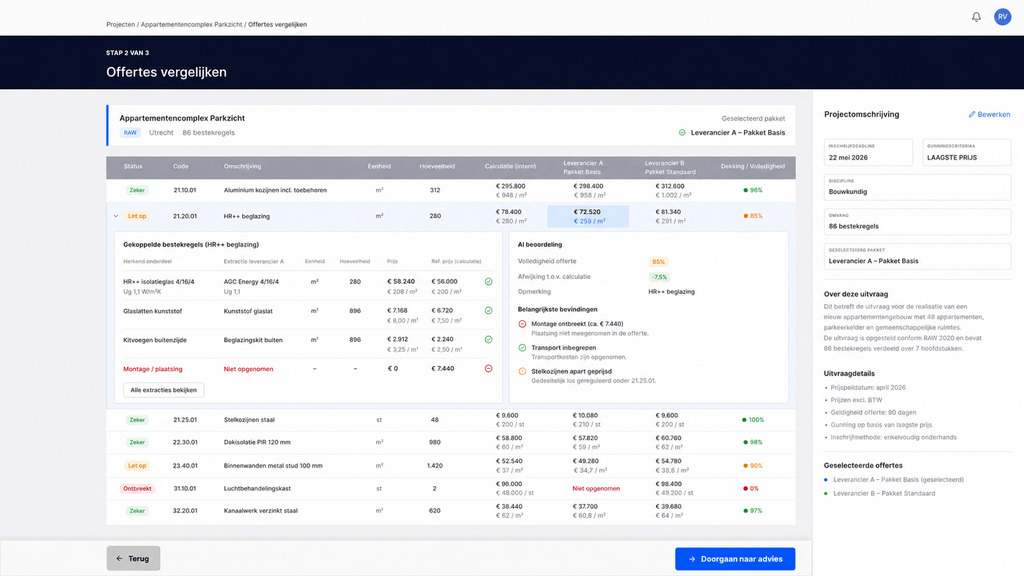 Offertevergelijking Module