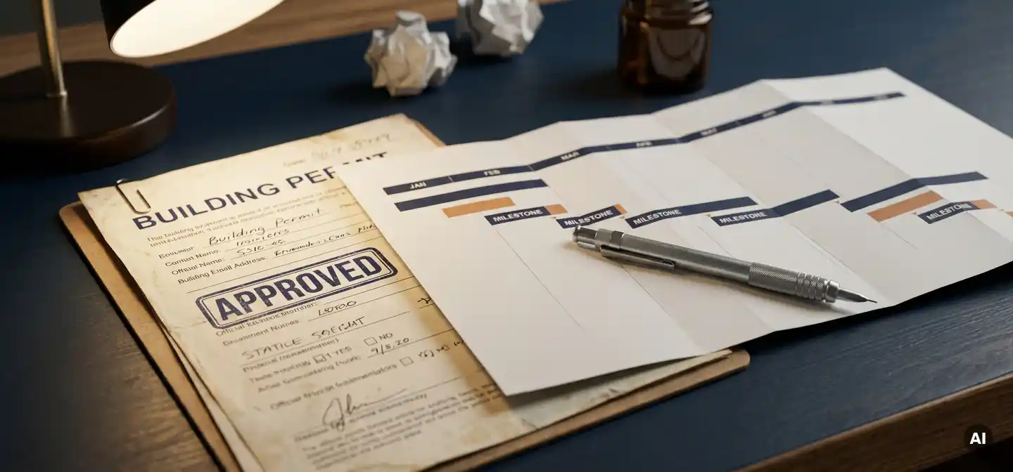 Hoe verwerk je vergunningen en andere projectvoorwaarden in een realistische planning?